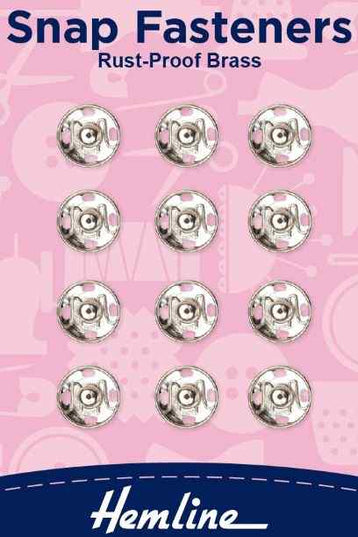 Snap fasteners Silver 9mm H420.9