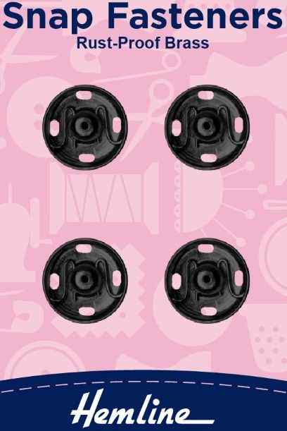 Snap fasteners Black 15mm H421.15