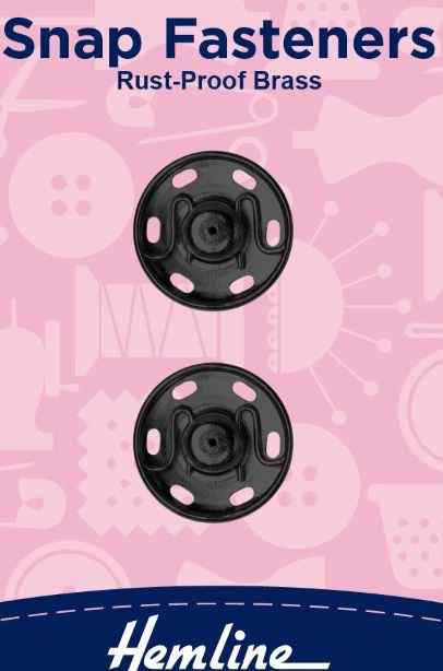 Snap fasteners Black 18mm H421.18