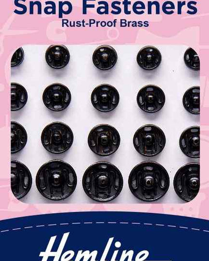 Snap fasteners Assorted Black 18mm H421.99