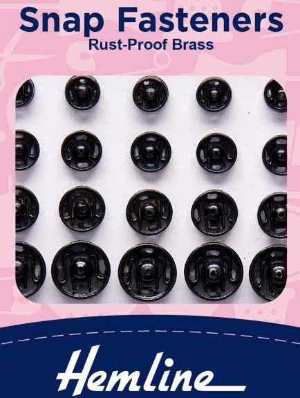 Snap fasteners Assorted Black 18mm H421.99