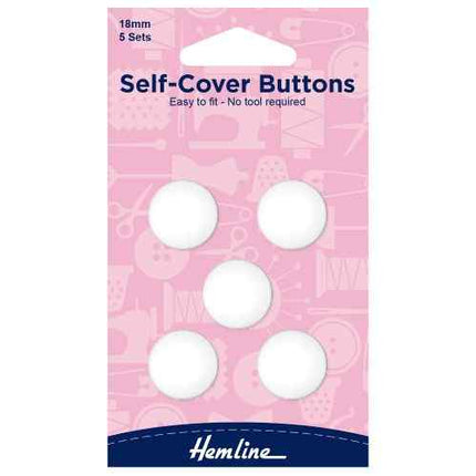 Self cover buttons 18mm H475.18