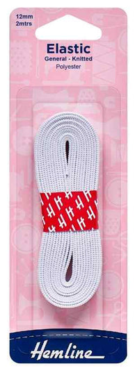 Elastic 12mm White H620.12