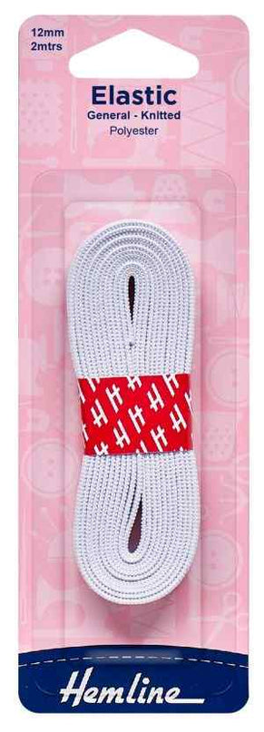 Elastic 12mm White H620.12