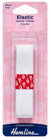 Elastic 20mm White H620.20
