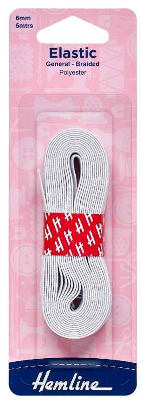 Elastic 6mm White H620.6