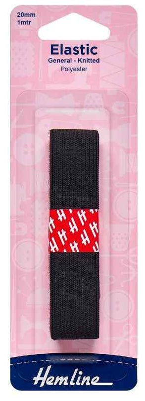 Elastic 20mm Black H621.20