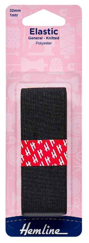 Elastic 32mm Black H621.32