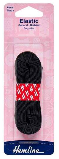 Elastic 6mm Black H621.6