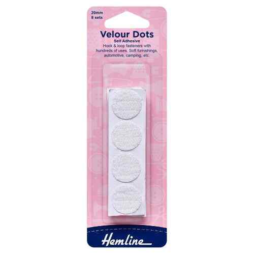 Velour dots White H665