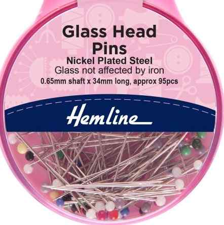 Pins Glass Head H679