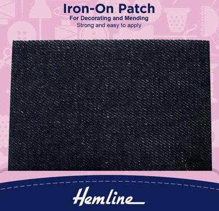 Iron on Patches Dark Denim 690.L.DD