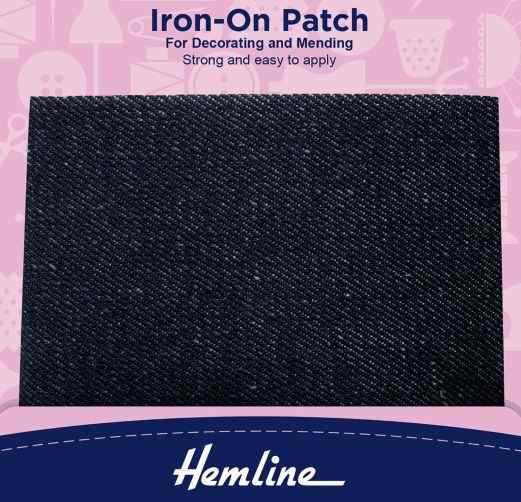 Iron on Patches Dark Denim 690.L.DD
