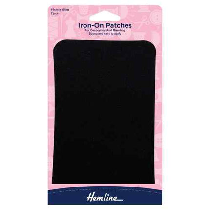 Iron on Patches Black 690.B