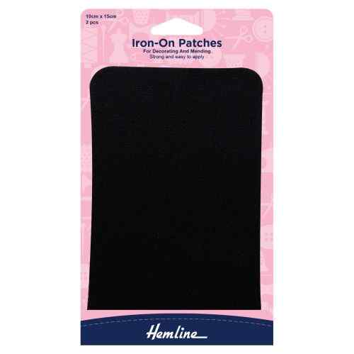 Iron on Patches Black 690.B