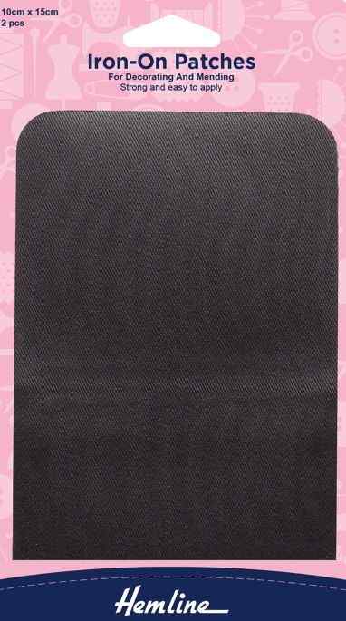 Iron on Patches Dark Grey 690.DG