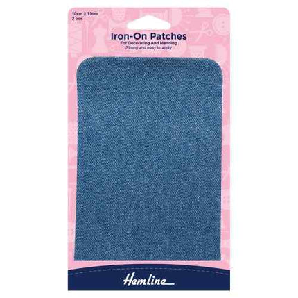 Iron on Patches Light Denim 690.LD
