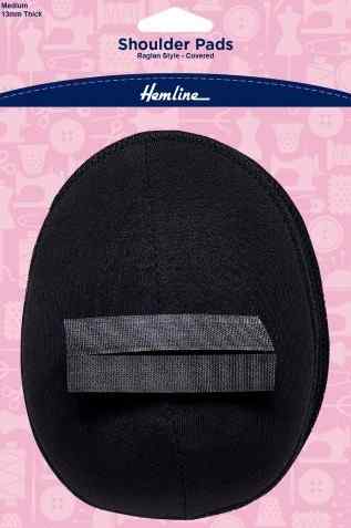 Shoulder pads Standard Raglan Style Medium 13mm Black 917.MB