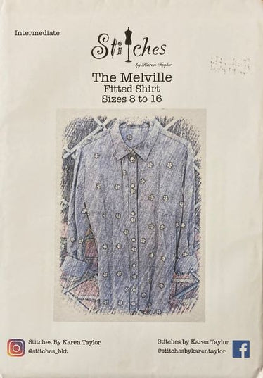Karen Taylor Sewing Patterns The Melville Fitted Shirt size 8-16