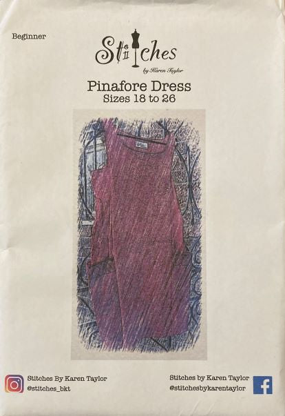 Karen Taylor Sewing Patterns Pinafore Dress size 8-16