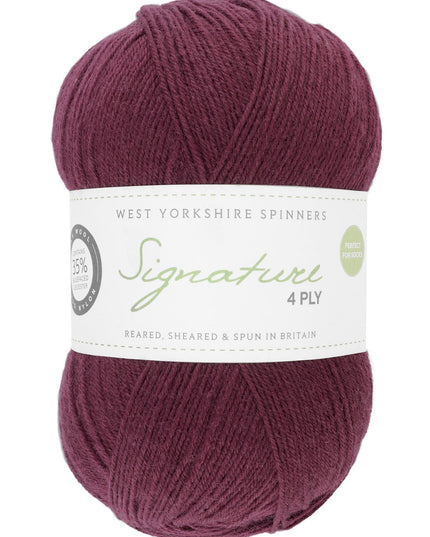 WYS Signature 4Ply Mulberry 1300