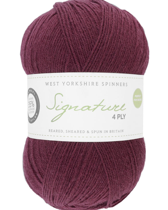 WYS Signature 4Ply Mulberry 1300