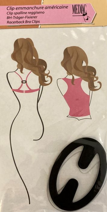 Racer back bra clips