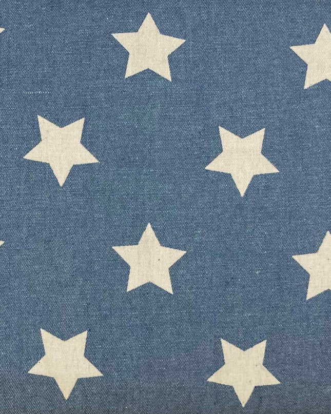Fabric Chambray STARS