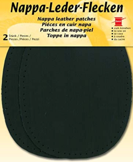 Nappa leather patches Black 850-04