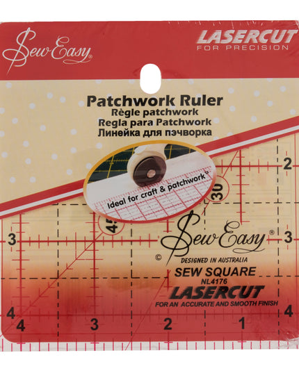 Patchwork Ruler 4.5" x 4.5" Imperial Grid NL4176