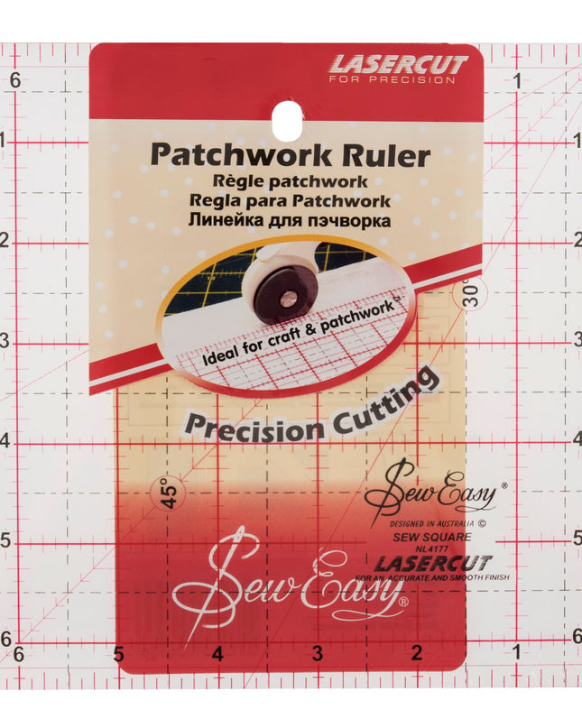 Patchwork Ruler 6.5" x 6.5" Imperial Grid NL4177