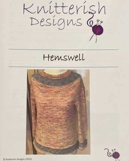 Knitterish Designs Knitting Patterns Hemswell Jumper