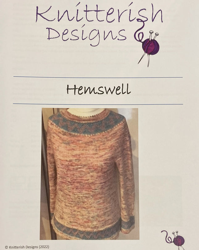 Knitterish Designs Knitting Patterns Hemswell Jumper