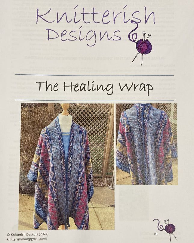 Knitterish Designs Knitting Patterns The Healing Wrap