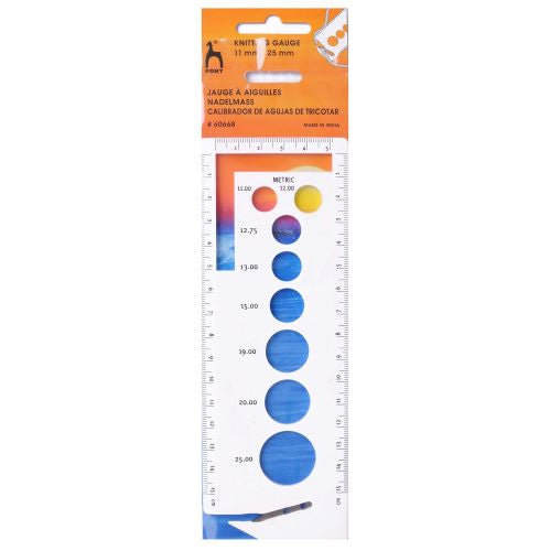 Pony Knitting Gauge 11mm to 25mm P60668