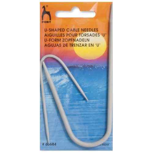 Pony Cable Stitch Needle U Shaped 2mm to 4mm 60684
