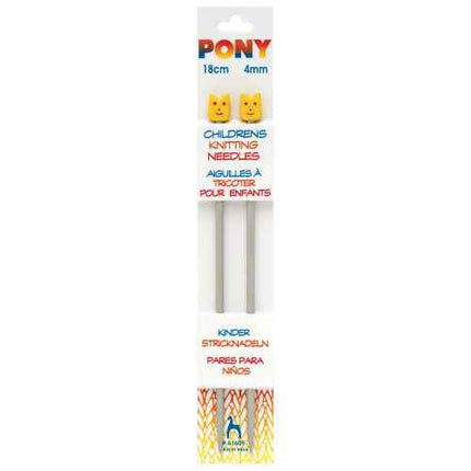 Pony Children's Knitting Needles 18cm 4.5mm P61610