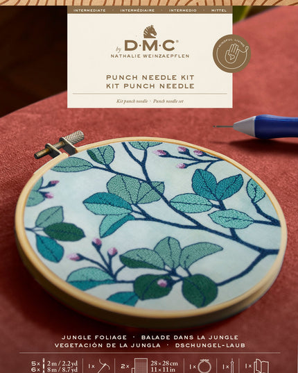DMC Punch Needle Kit Jungle Foliage PN012K