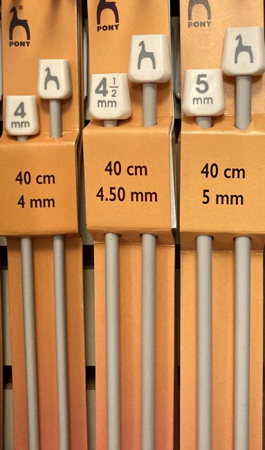 Pony Straight Knitting Needles 35cm 5.5mm 33612