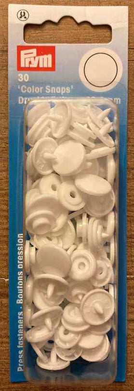 Prym Snap fasteners White 12.4mm 393103