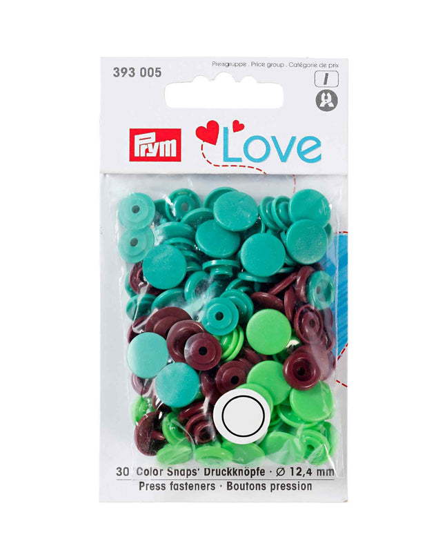 Prym Snap fasteners Assorted 12.4mm 393005