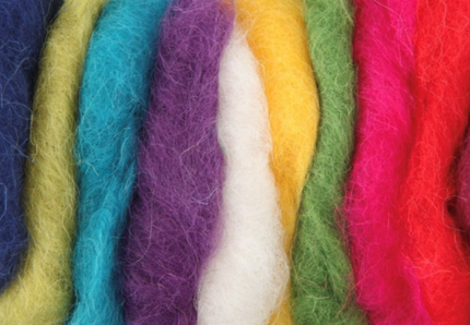 Rico needle felt roving pack MIXED BRIGHT