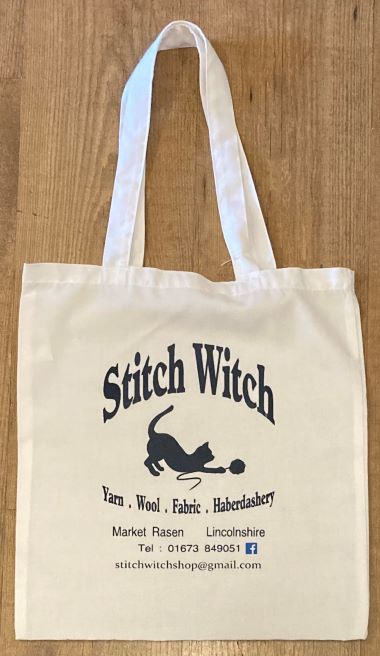 Stitch Witch Logo Bags