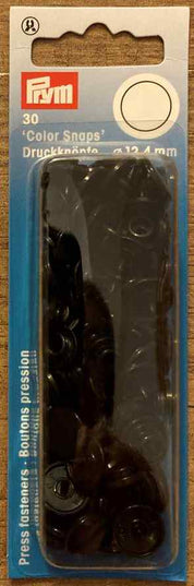 Prym Snap fasteners Black 12.4mm 393105