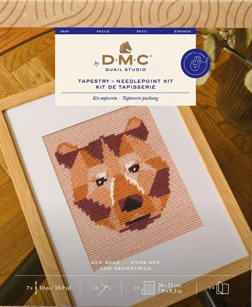 DMC Tapestry Kit Geo Bear C142K