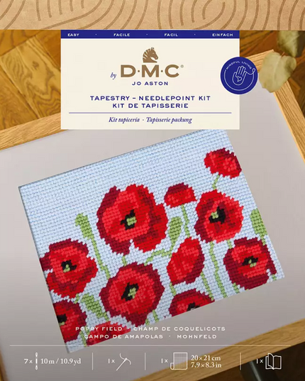 DMC Tapestry Kit Poppy Field C139K