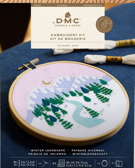 DMC Embroidery Kit Winter Landscape TB193