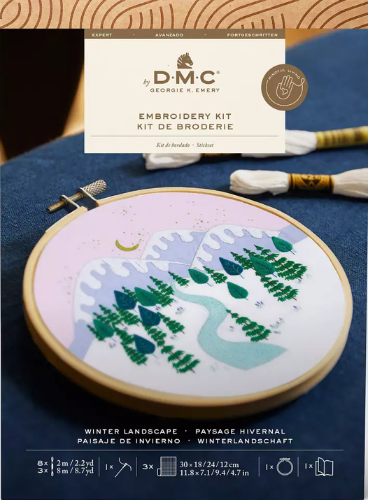 DMC Embroidery Kit Winter Landscape TB193