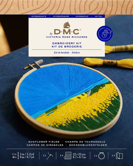 DMC Embroidery Kit Sunflower FieldsTB195