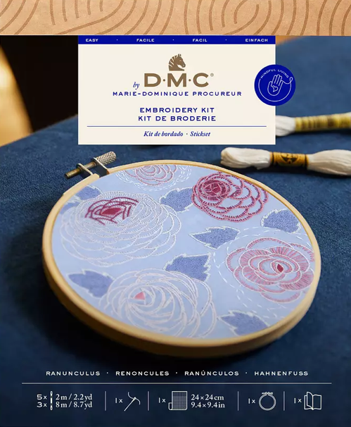 DMC Embroidery Kit Ranunculus TB200